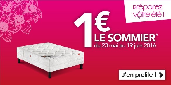 Sommier à 1 euro